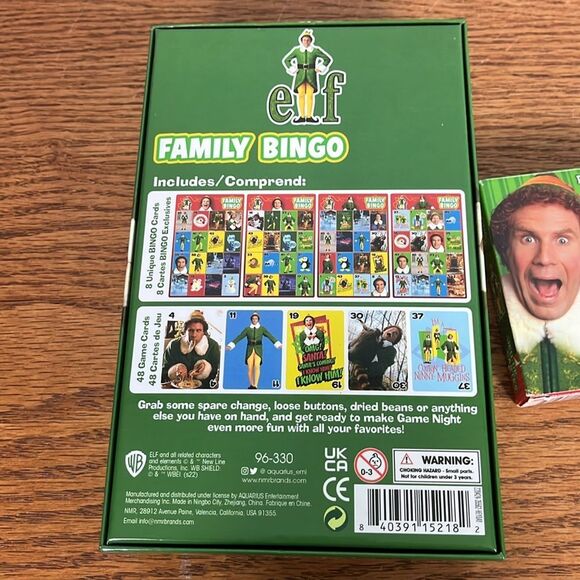 Elf Trivia Quiz Cards, Family Bingo, Playing Cards Bundle buddy the Elf - Picture 5 of 7